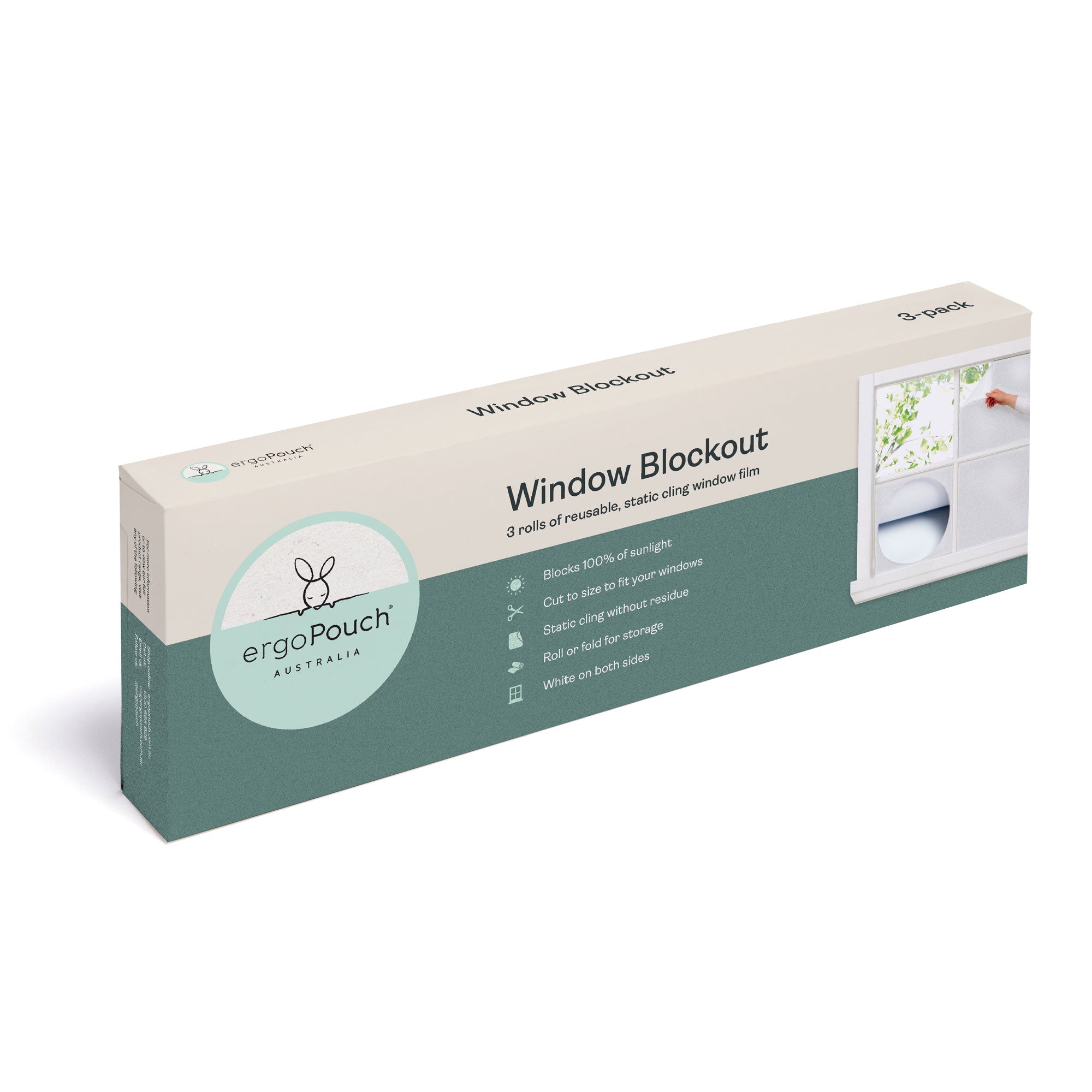 ergoPouch Blackout Window Covers for Baby Nursery - Light Blocking, Noise Reducing, and Temperature Control for Better Sleep