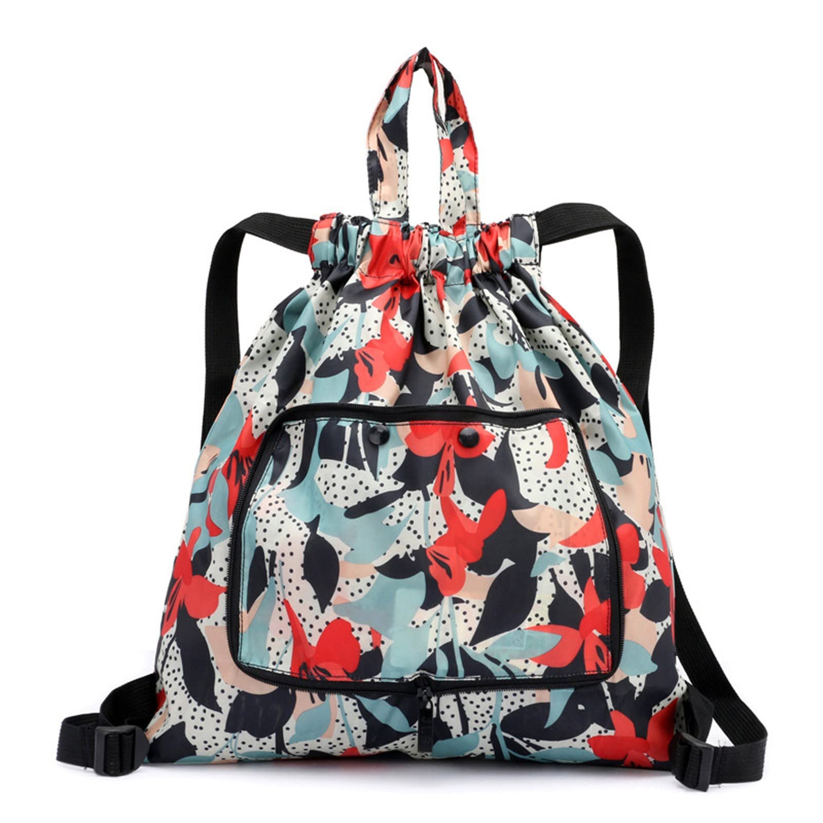 2022 New Foldable Large Capacity Waterproof Travel Backpack with Drawstring Pocket - Lightweight Durable Carry-on Bag for Women & Men - Perfect for Air Travel, Hiking, Camping & Daily Commute