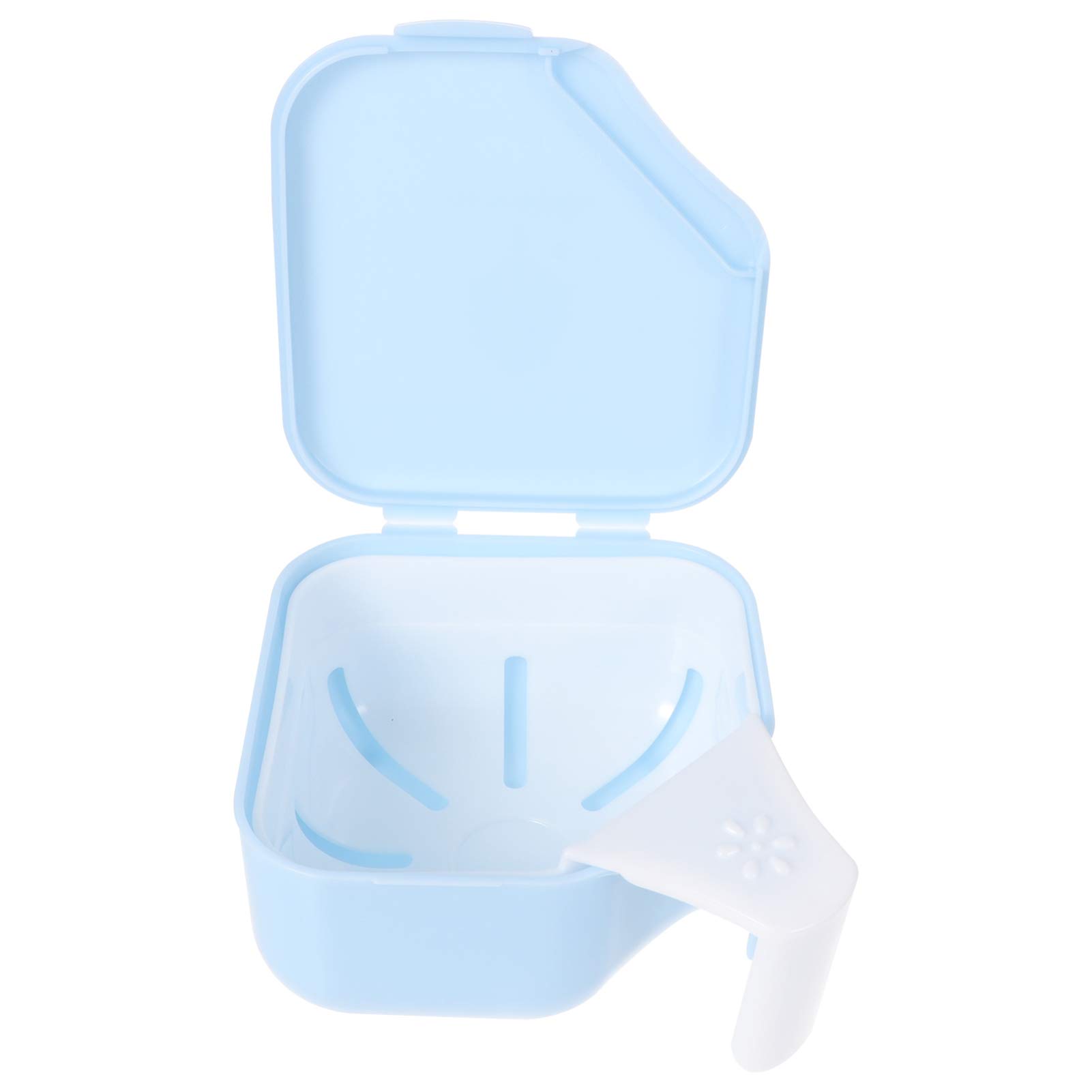EXCEART Denture Bath Case with Strainer Basket - Travel-Friendly False Teeth Storage Box & Dental Retainer Container - Perfect for Denture Cleaning, Soaking, and On-the-Go Oral Care