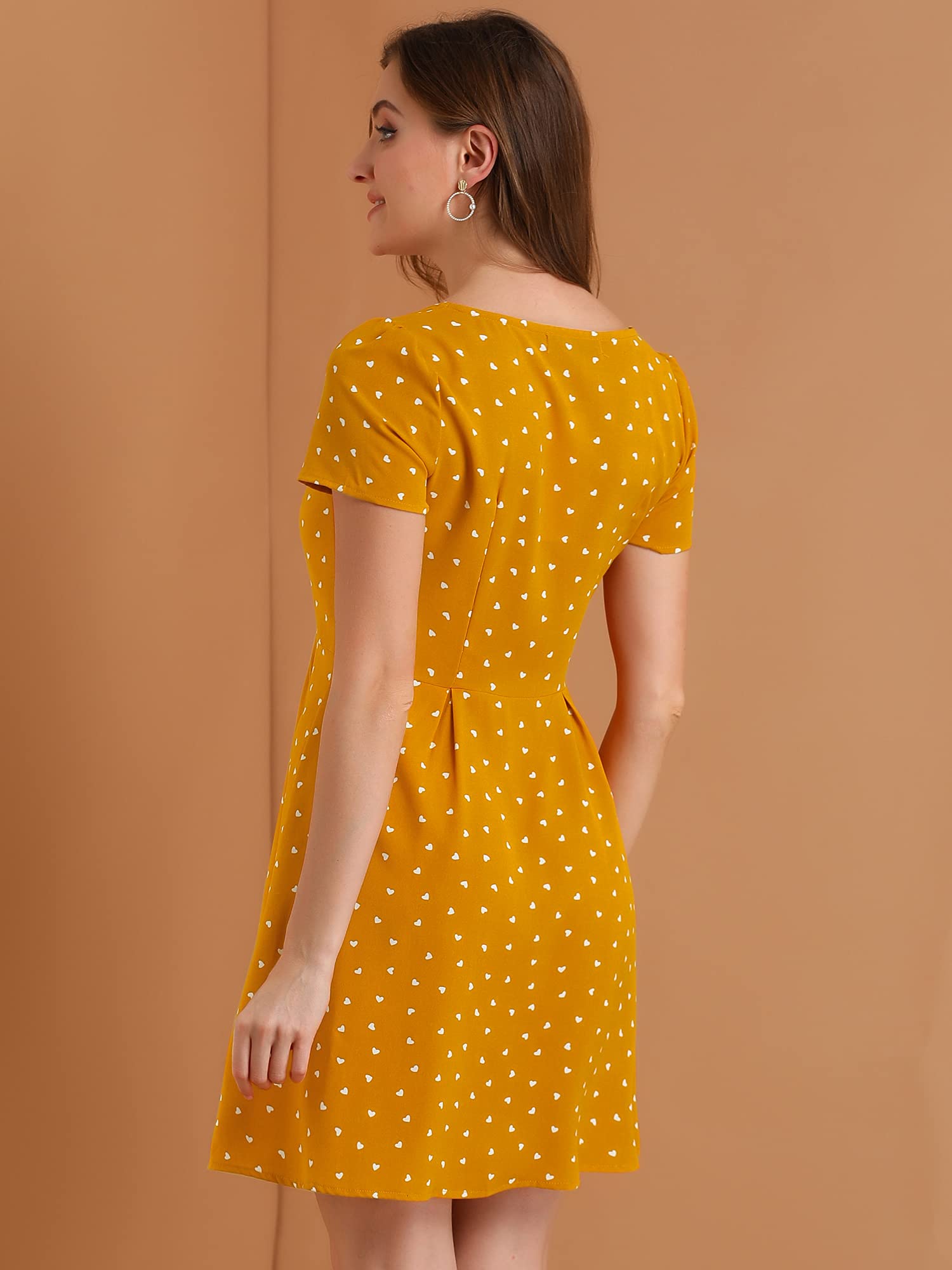 Allegra K Women's Casual Dress - Flowy Summer Dress with Short Sleeves & Pockets | Perfect for Beach, Vacation, Office & Date Night Outfits