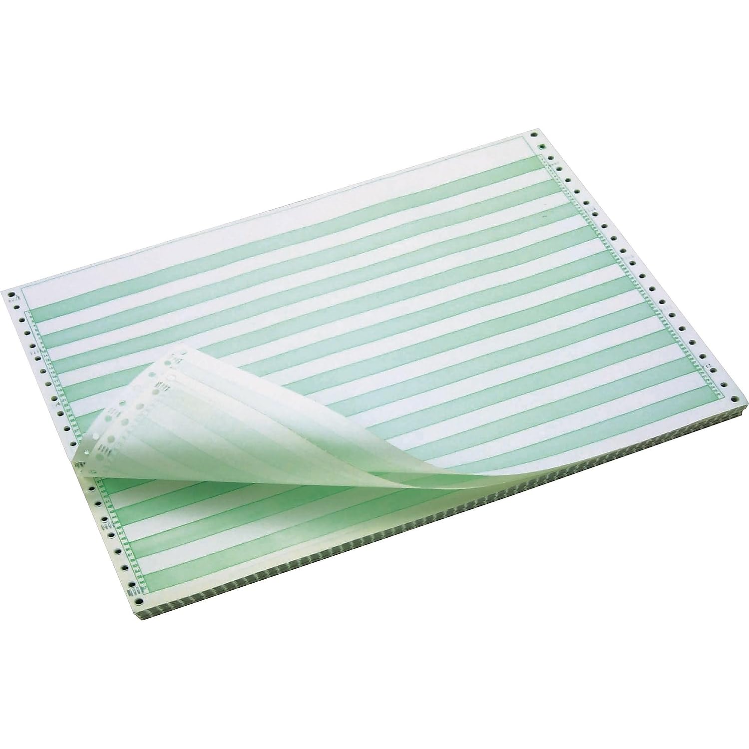 Staples Green Bar Computer Paper - 14 7/8