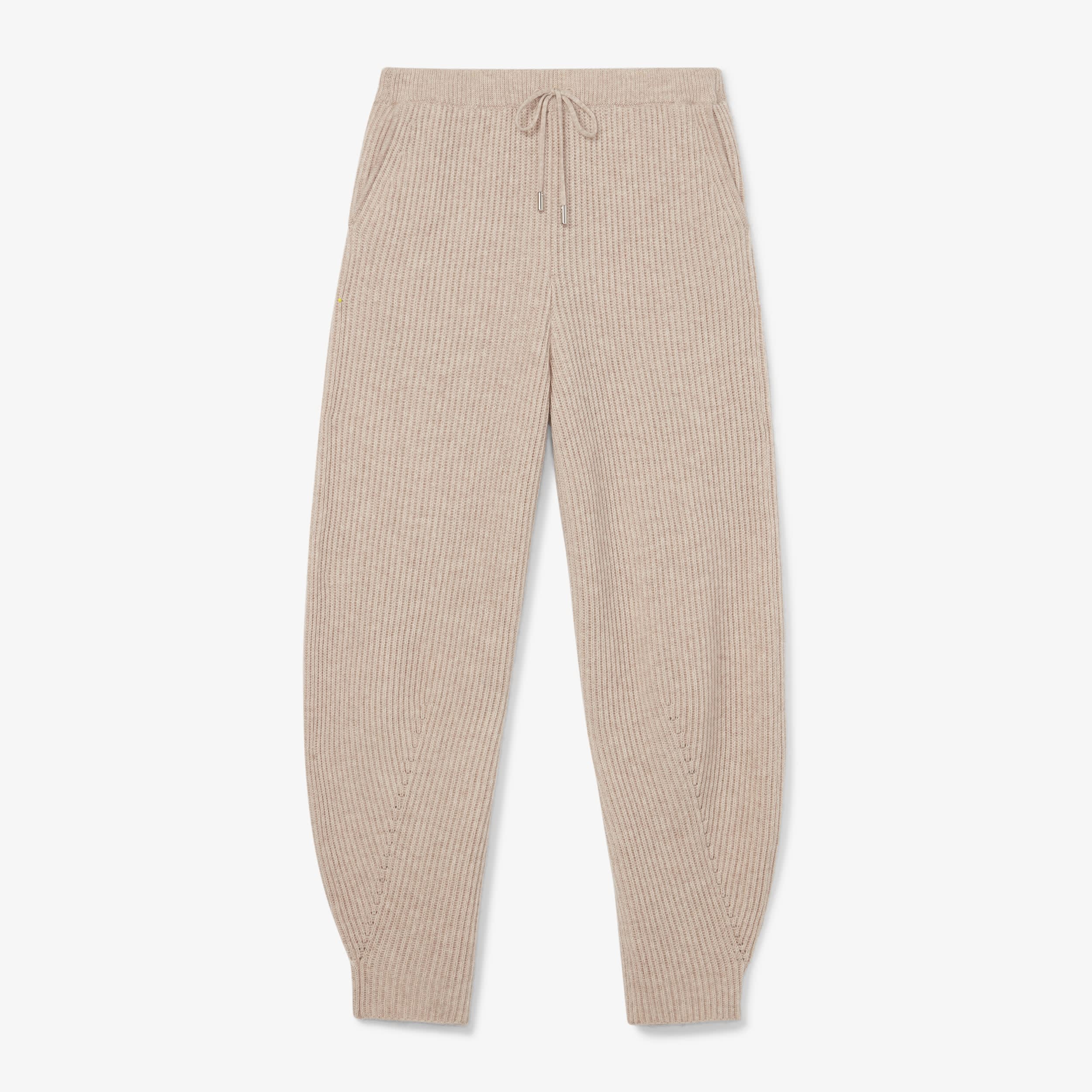 Addison Jogger Pants - Soft Cashmere Wool Blend in Oatmeal Melange Color | Comfortable Lounge Pants for Women | Perfect for Home, Yoga & Casual Wear