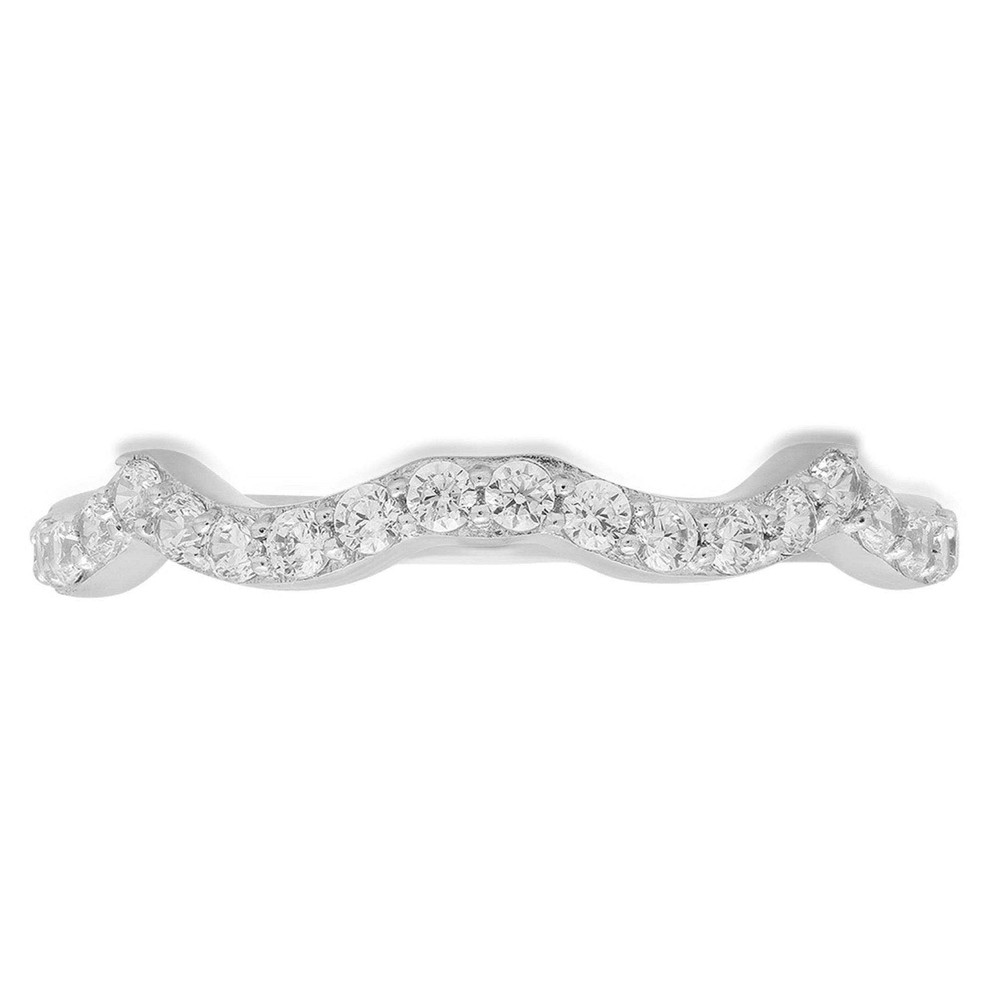 0.2 Carat Brilliant Round Cut Lab Grown Diamond Ring - VS1-VS2 Clarity, J-K Color, 14K White Gold Stackable Wedding Band - Perfect for Engagement, Promise Rings & Anniversary Gifts