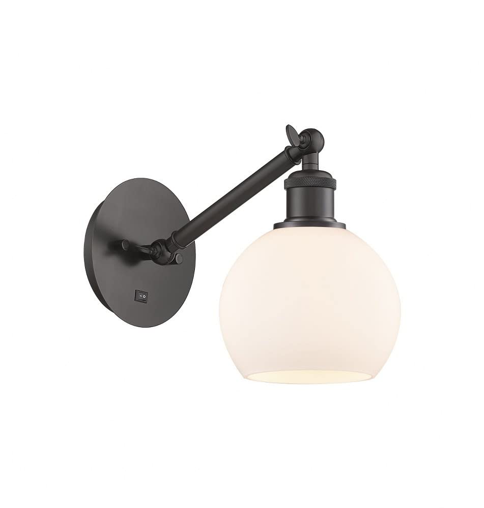 Innovations Lighting Athens - Industrial Style 1-Light Wall Sconce, 10.5