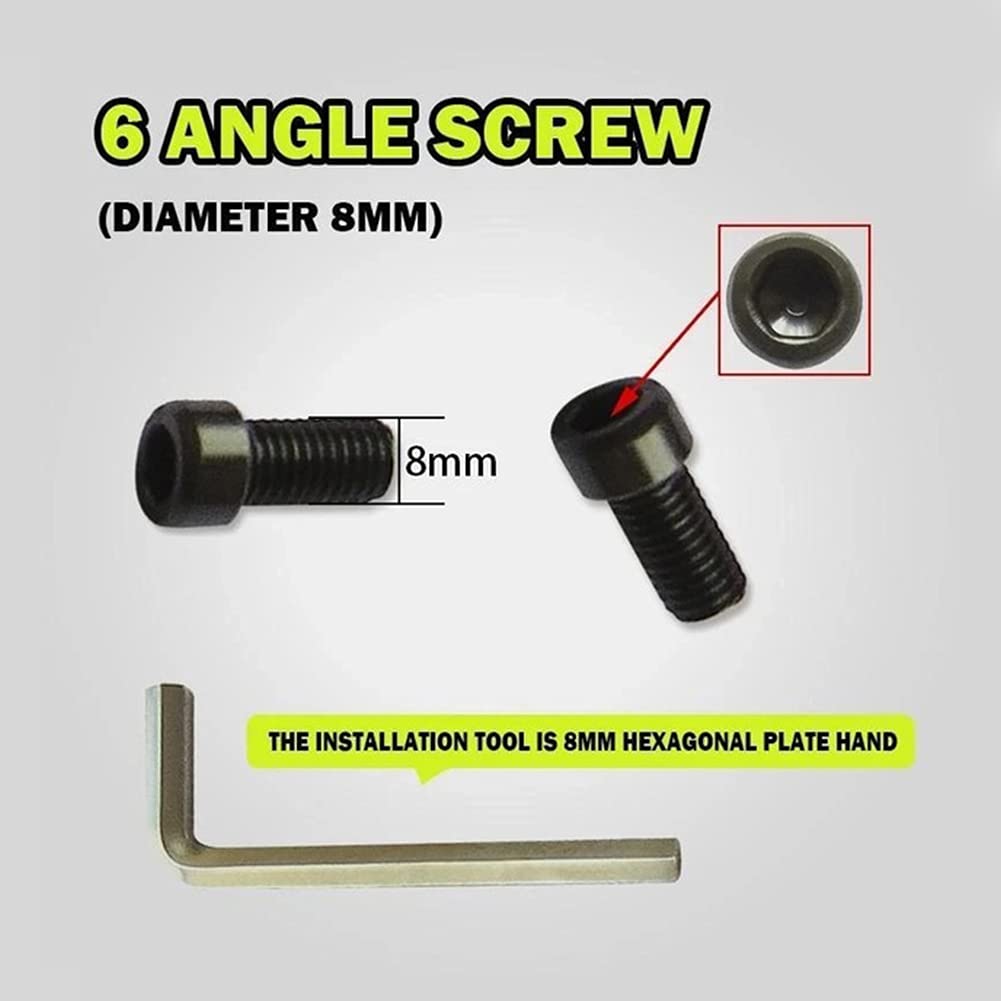 Kakalote Angle Grinder Handle Replacement - Woodworking Threaded Auxiliary Polishing & Sanding Tool with Mounting Screw (Perfect for DIY Projects, Metal Grinding & Wood Carving)