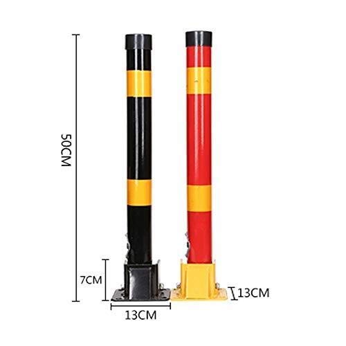 Heavy Duty Parking Lock Barrier - Anti-Kick Parking Bollard for Cars, Basements & Driveways | Durable Roadblock Pillar for Parking Lots, Gas Stations & Private Properties (Black) - Perfect for Vehicle Security & Traffic Control
