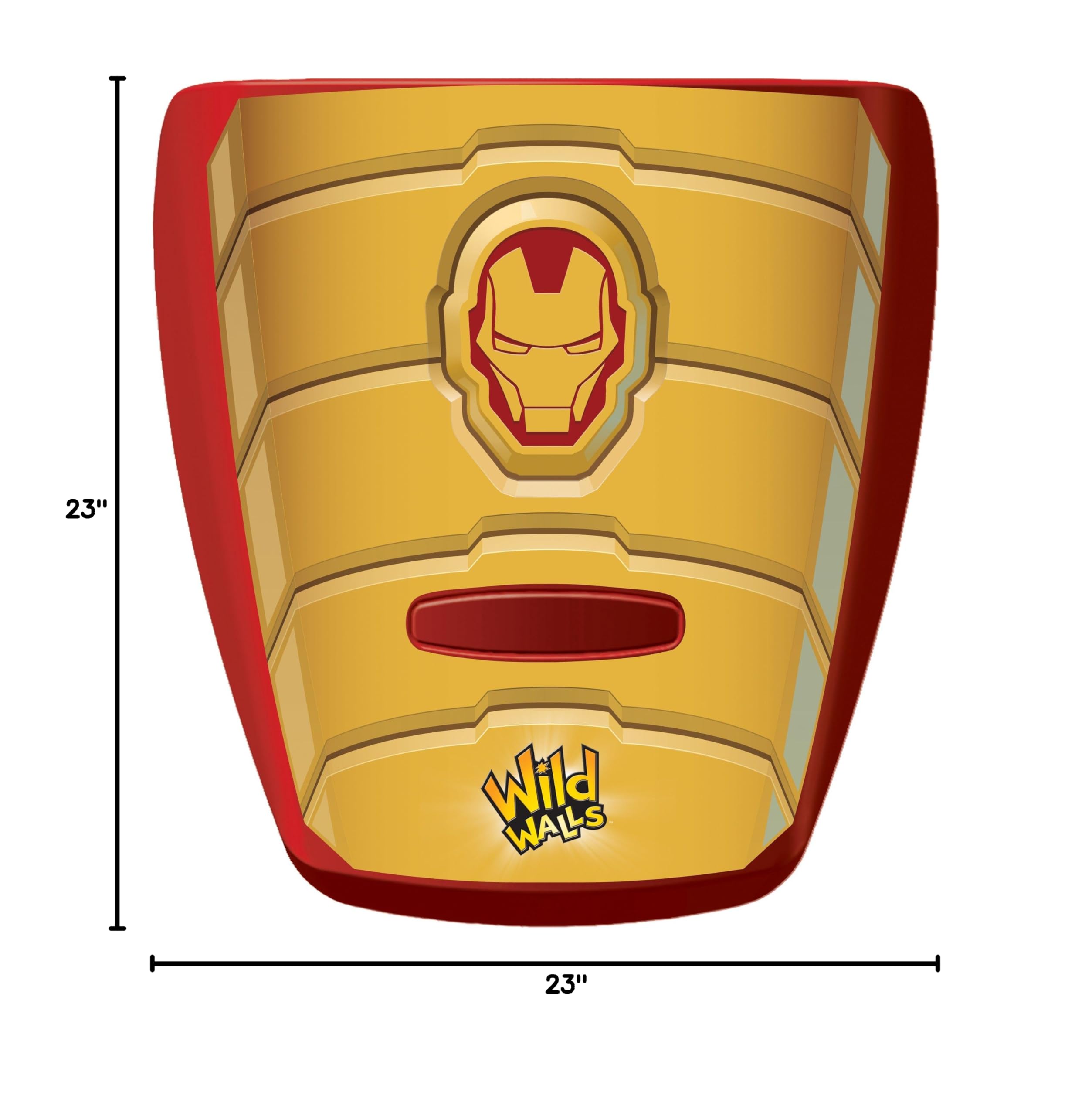 Uncle Milton Iron Man Wild Walls Light and Sound Room Decor - Superhero Themed Bedroom Accessories for Kids & Marvel Fans - Perfect for Boys' Rooms, Playrooms, and Collectors