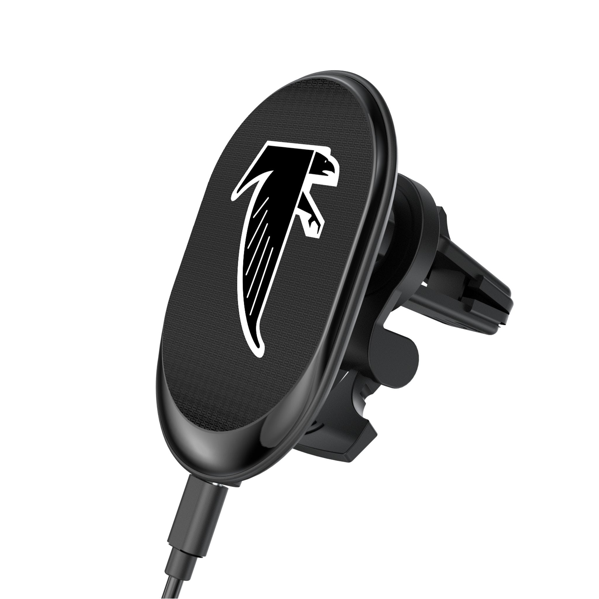Atlanta Falcons Wireless Magnetic Car Charger - Fast Charging Linen Phone Mount for iPhone & Android - Perfect for Road Trips & Commuting