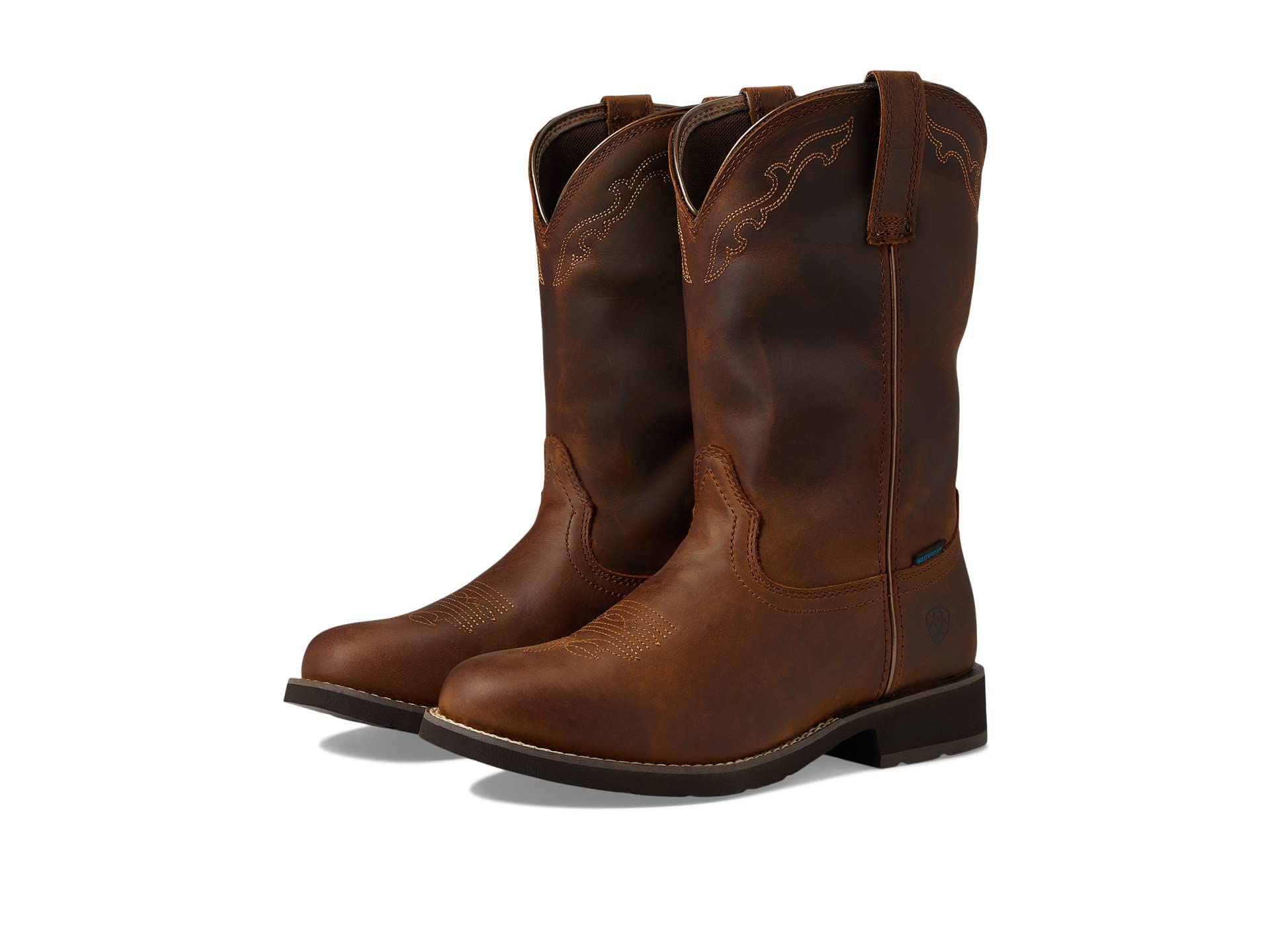 Ariat Women's Delilah Waterproof Round Toe Western Boots - Comfortable Cowgirl Boots for Riding, Work & Outdoor Activities