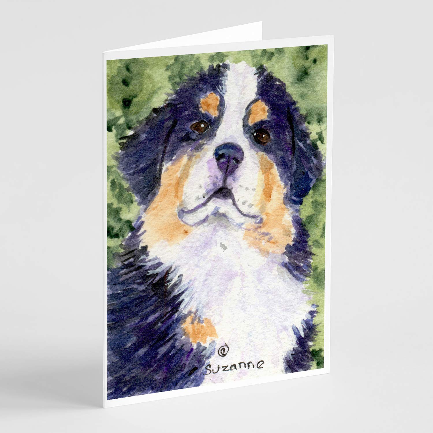 Bernese Mountain Dog Blank Greeting Cards - Pack of 8 A7 Size (5x7) Note Cards with Envelopes | Whimsical Dog Lover Stationery for Birthdays, Thank You Notes & Special Occasions