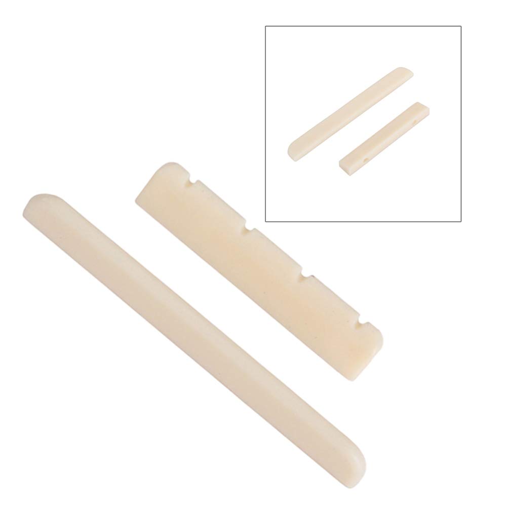 Healifty Guitar Nut and Saddle Kit - Premium Replacement Guitar Accessories for Acoustic & Electric Guitars - Perfect for Guitar Repair, Maintenance, and Upgrades