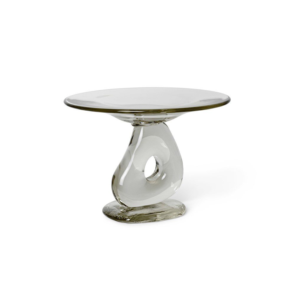 FERM LIVING Damo Glass Centrepiece - Clear Glass Bowl for Dining Table Decor, Fruit Display & Modern Home Decor