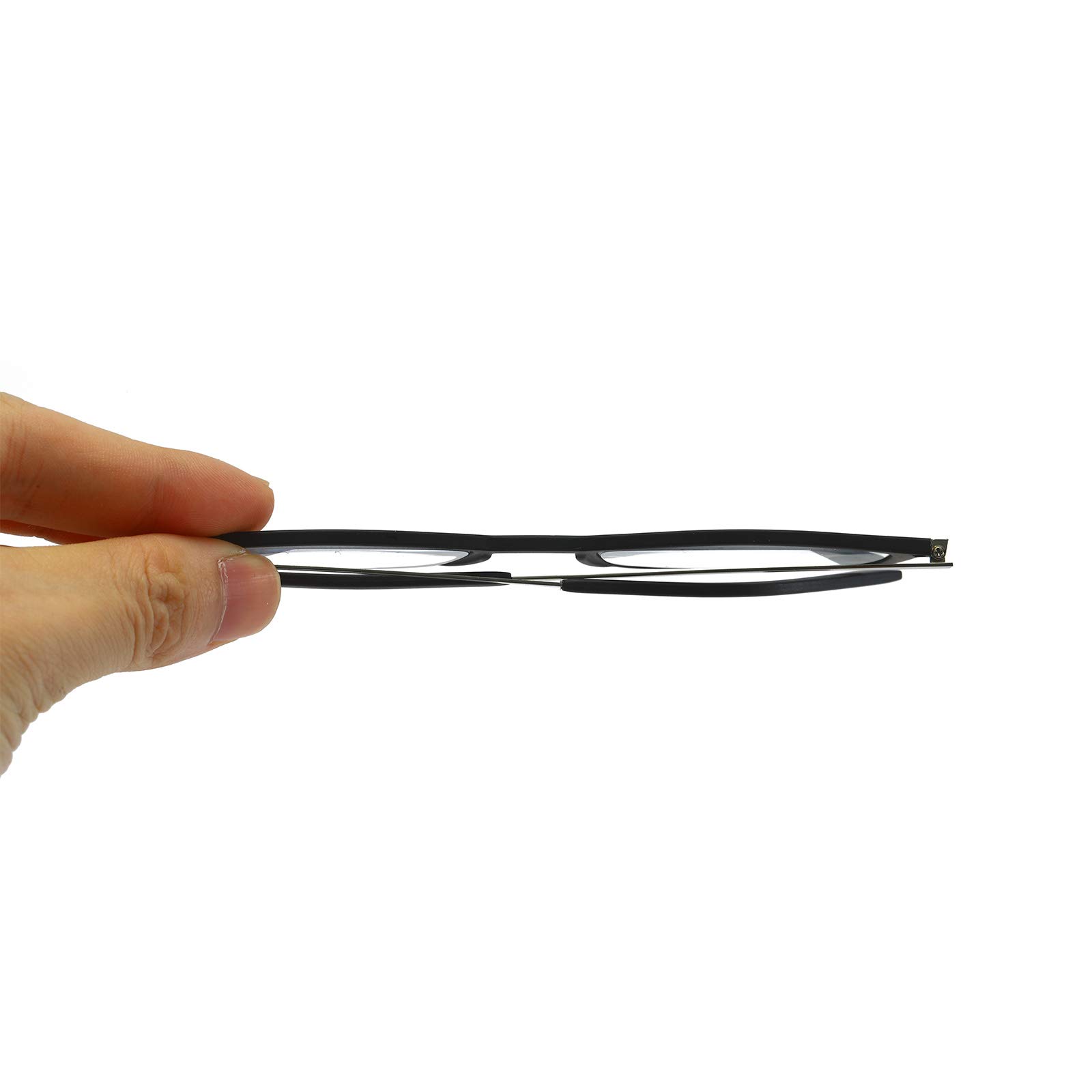 KoKoBin Ultra-Thin Blue Light Blocking Reading Glasses - Anti-Glare Computer Glasses for Men & Women (Black, +3.25 Magnification) - Reduce Eye Strain for Office Work, Gaming & Screen Time