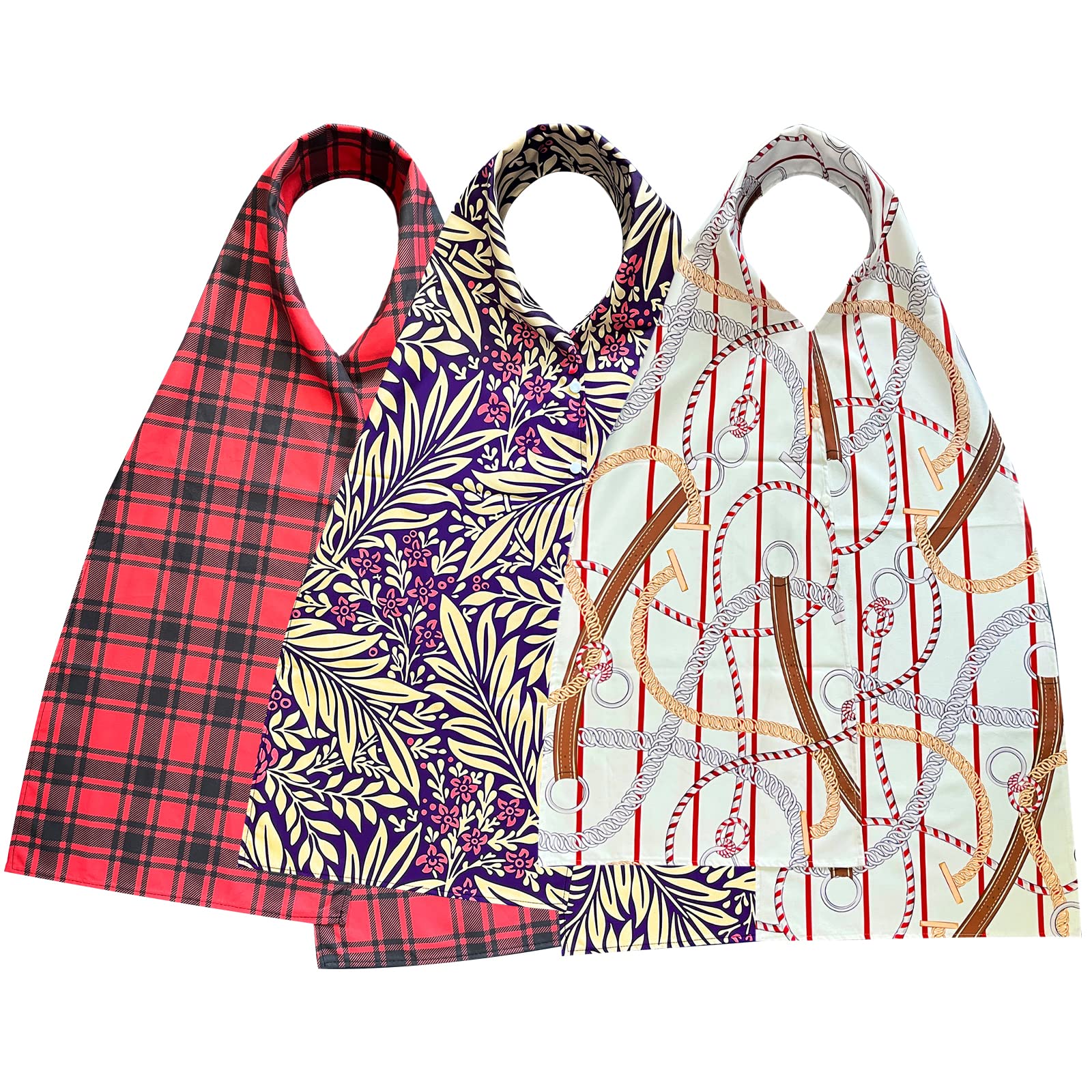 Dignified Adult Bibs for Men & Women - Washable & Reusable Dining Scarf for Seniors & Elderly Care | Perfect for Mealtime, Travel & Assisted Living