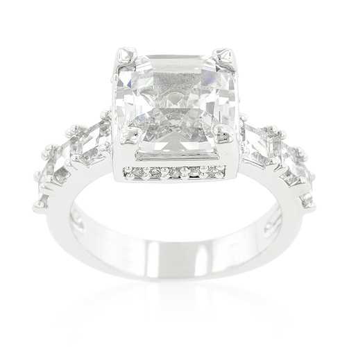 Exquisite Asscher Cut Diamond Engagement Ring for Women - Vintage & Elegant Wedding Band, Perfect for Proposals, Anniversaries & Special Occasions