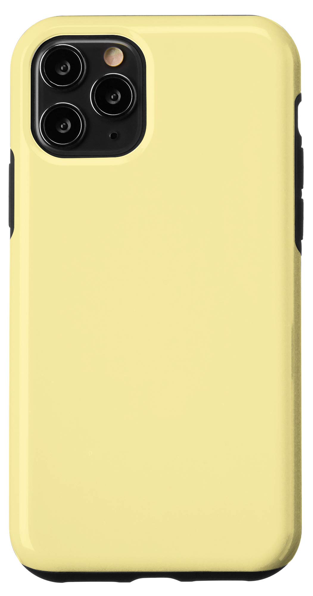 iPhone 11 Pro Case - Slim Protective Cover in Soft Pastel Butter Yellow | Trendy & Durable for Everyday Use, Work & Travel