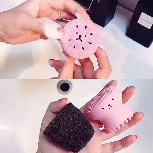 Raaya Face Scrubbers for Girls - Exfoliating Facial Cleansing Brush for Soft Skin - Perfect for Home Spa & Teen Skincare Routine