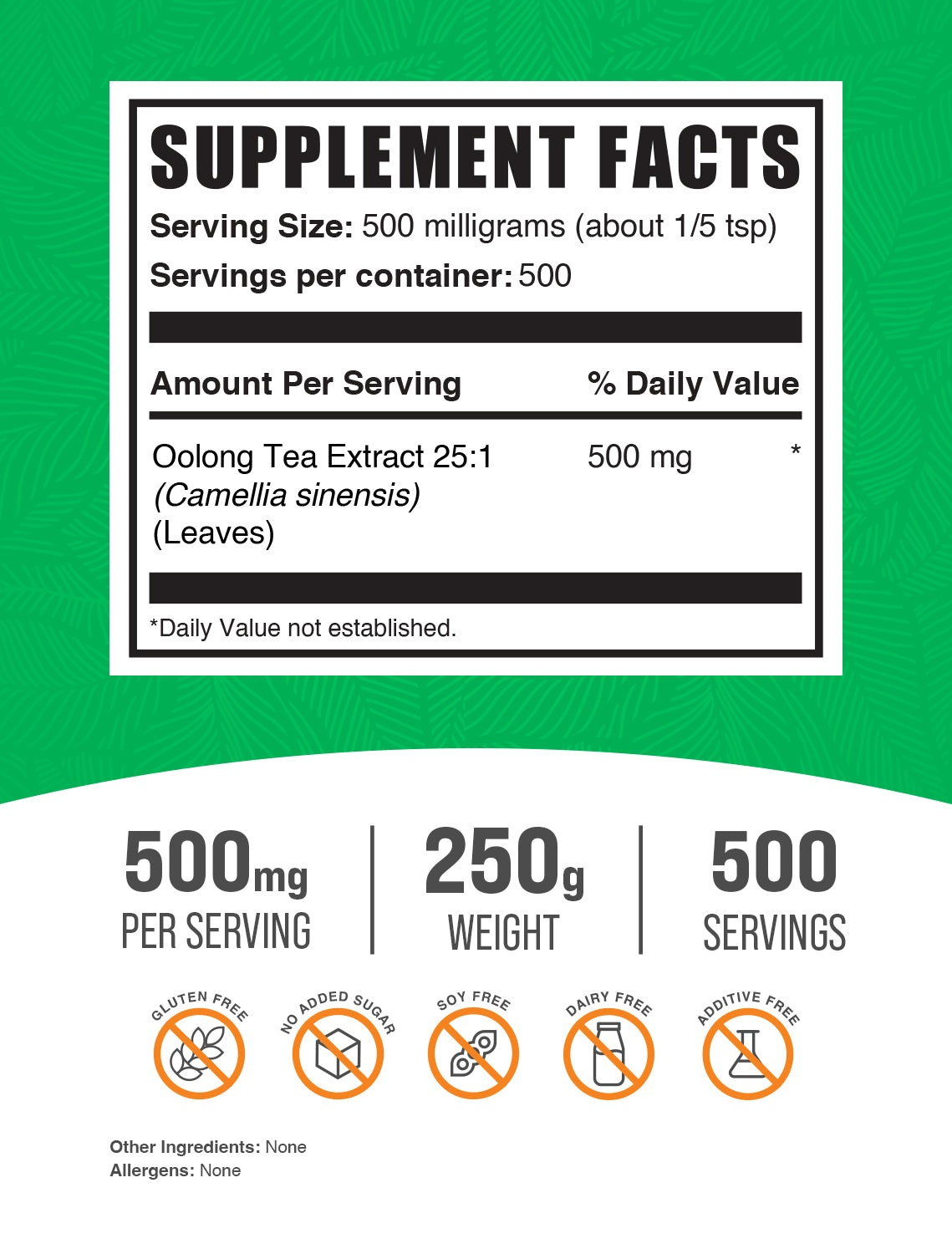 Premium Oolong Tea Extract Powder - 100% Pure, Organic, Antioxidant-Rich for Weight Loss & Skin Health - Perfect for Smoothies, Baking & Wellness Drinks