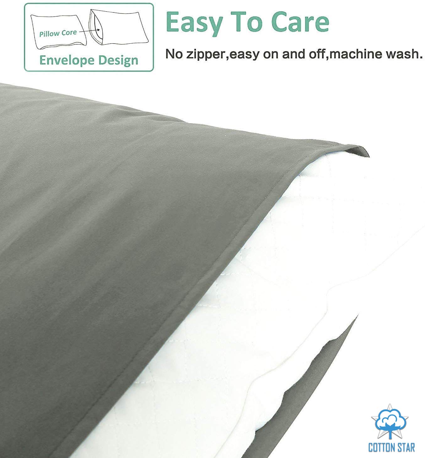 Premium 100% Organic Cotton 600 Thread Count Pillowcases - King Size 20