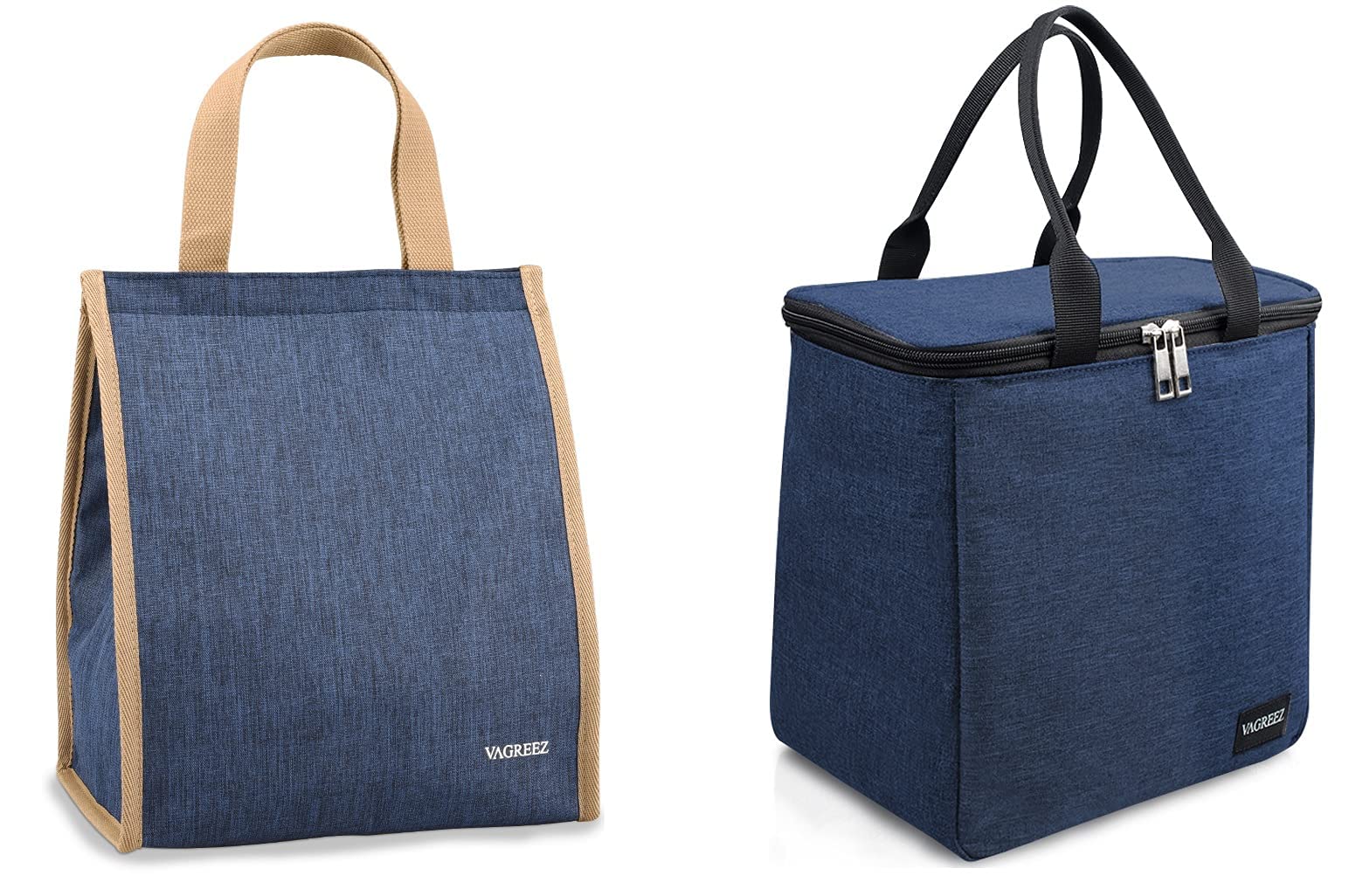 Large Insulated Lunch Bag for Women & Men - Leakproof Zippered Cooler Lunch Tote for Work, School, Picnics & Outdoor Activities
