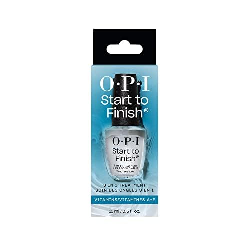 OPI Nail Lacquer Base Coat - Clear Chip Resistant Nail Polish for Protection & Discoloration Prevention | Perfect for Manicures, Pedicures & Salon Use