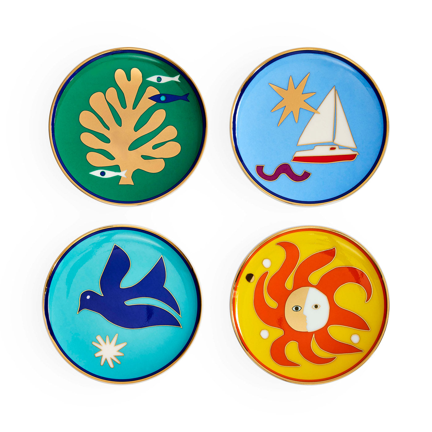 Playa Coasters - 4-Pack Premium Sandproof Beach Coasters for Drinks - Non-Slip, Durable & Stylish - Perfect for Poolside, Patio, and Outdoor Gatherings
