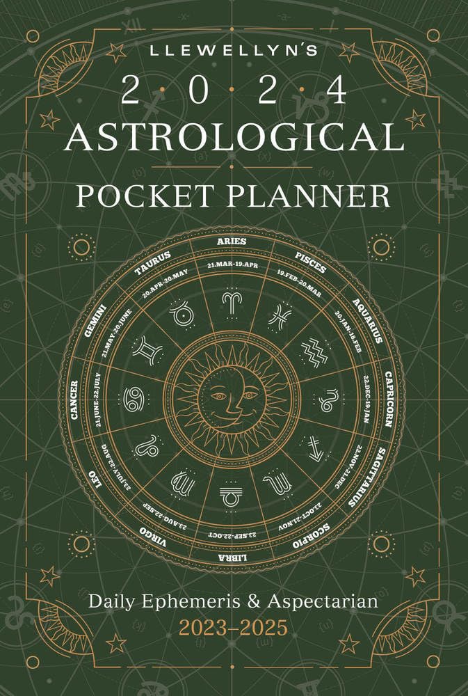 Llewellyn's 2024 Astrological Pocket Planner - Daily Ephemeris & Aspectarian 2023-2025 | Perfect for Astrology Enthusiasts, Horoscope Tracking & Spiritual Planning | Portable Datebook for On-the-Go Guidance
