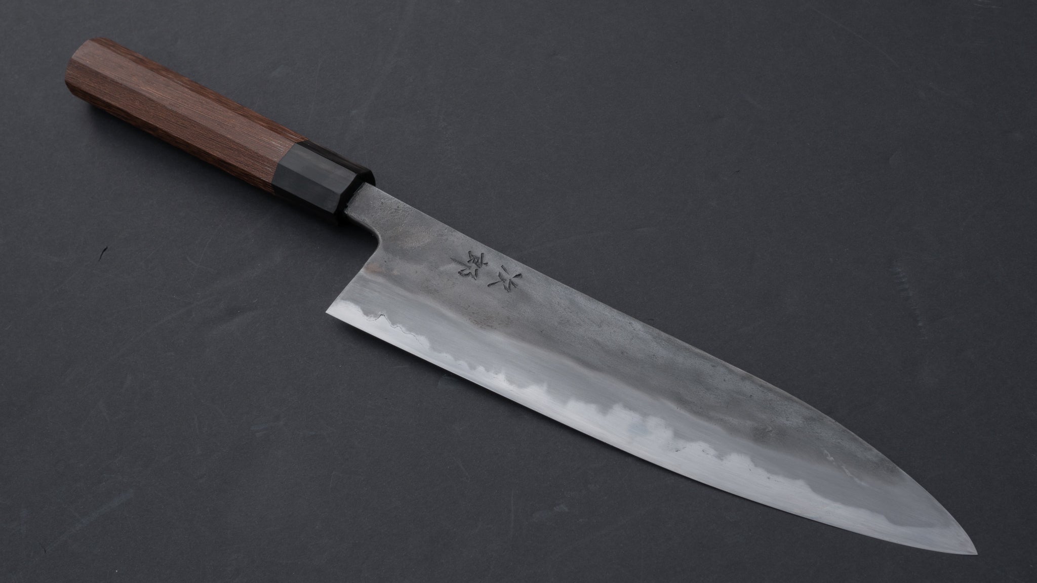 Premium Jiro Tsuchime Wa Gyuto 240mm Japanese Chef Knife with Taihei Tagayasan Handle (#058) - Perfect for Professional Chefs & Home Cooking Enthusiasts