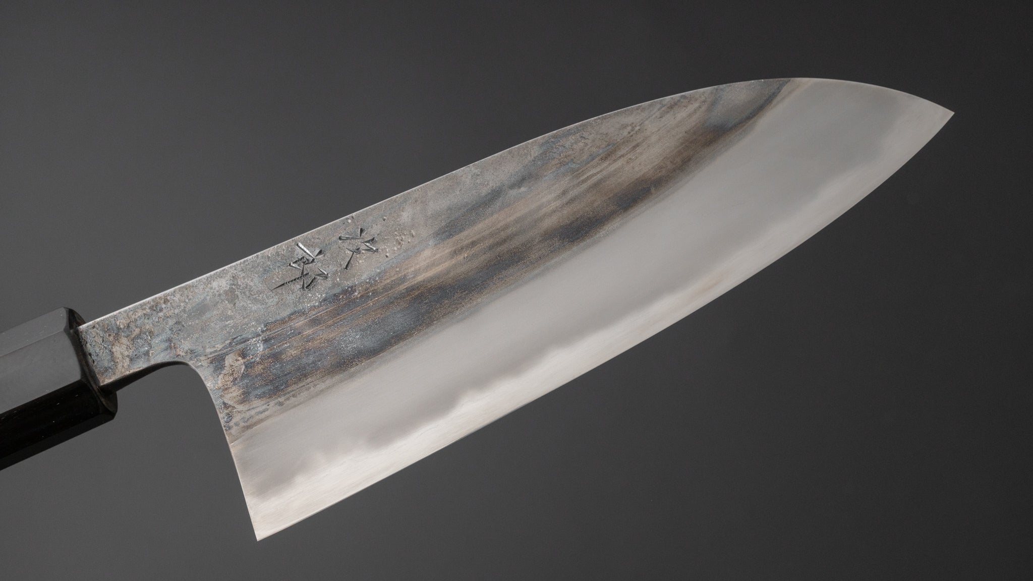 Premium Jiro Tsuchime Wa Santoku Knife 165mm - Japanese Damascus Steel Blade with Taihei Tagayasan Wood Handle (#455) - Perfect for Sushi, Vegetables & Meat Cutting