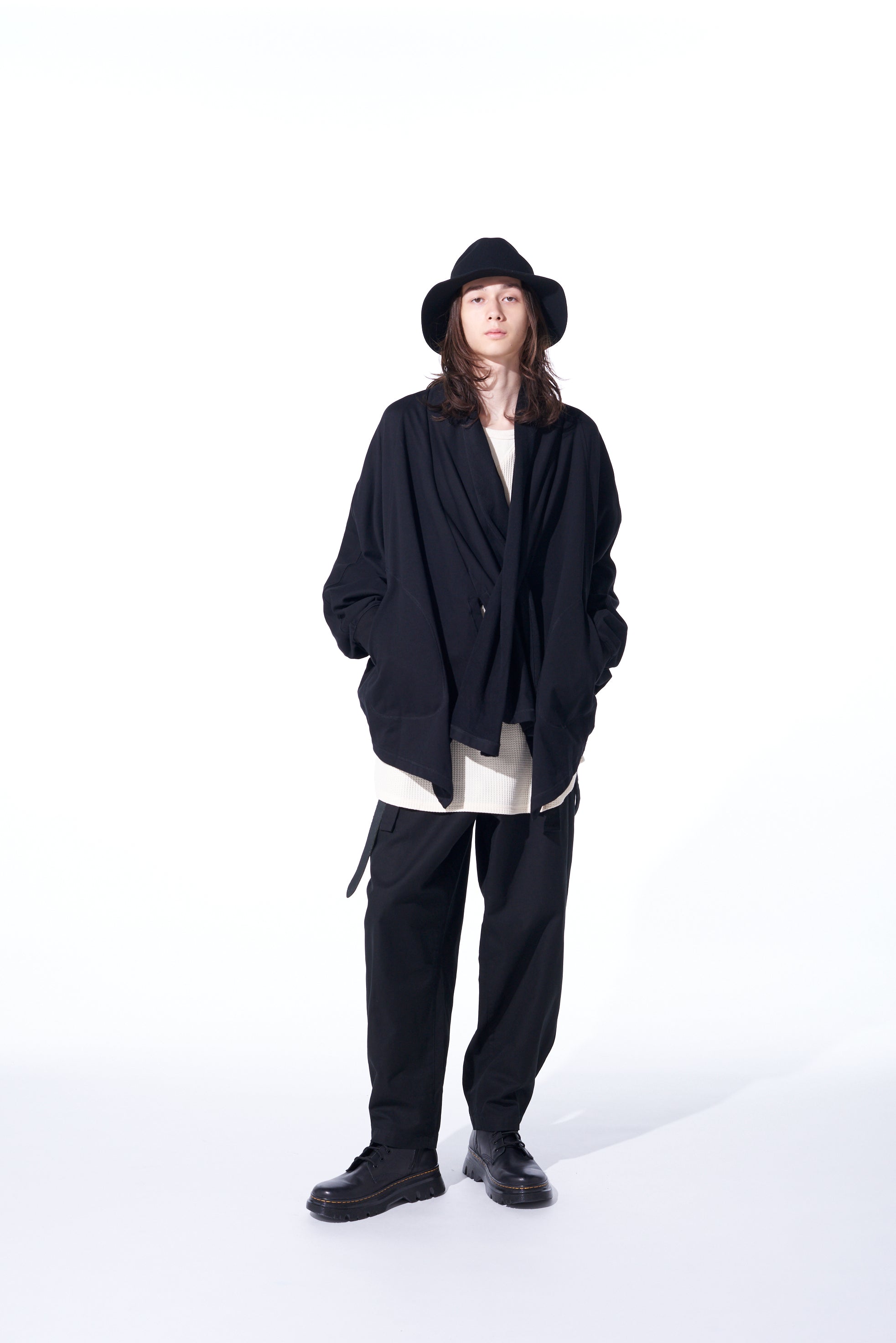 Soft Cotton Fleece Dolman Sleeve Cardigan with Stole Collar - Cozy Loungewear for Women | Perfect for Home, Office & Casual Outings