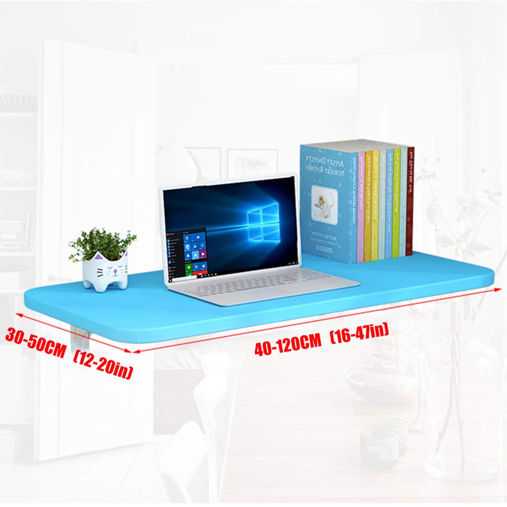 Heavy Duty Folding Wall-Mounted Drop Leaf Table - Cold Rolled Steel Bracket for Kitchen, Dining, Office & Small Spaces | Space Saving Desk, Workstation, Breakfast Nook & Home Office Solution