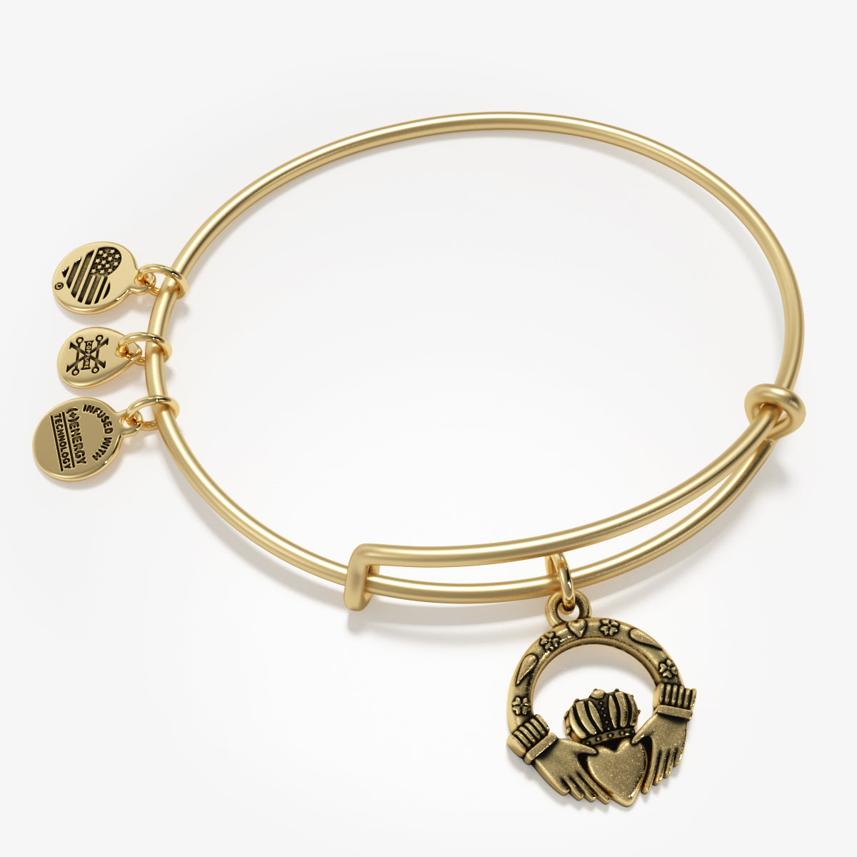 Claddagh Charm Bangle Bracelet - Irish Friendship & Love Bracelet for Women - Perfect for Weddings, Anniversaries & Gifts