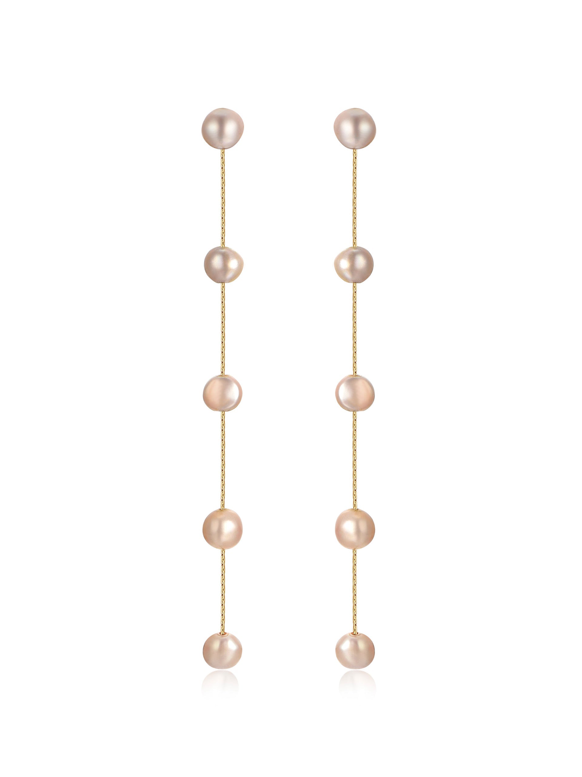 Exquisite Pearl Drop Earrings for Women - Elegant Dangling Jewelry for Parties, Weddings & Special Occasions