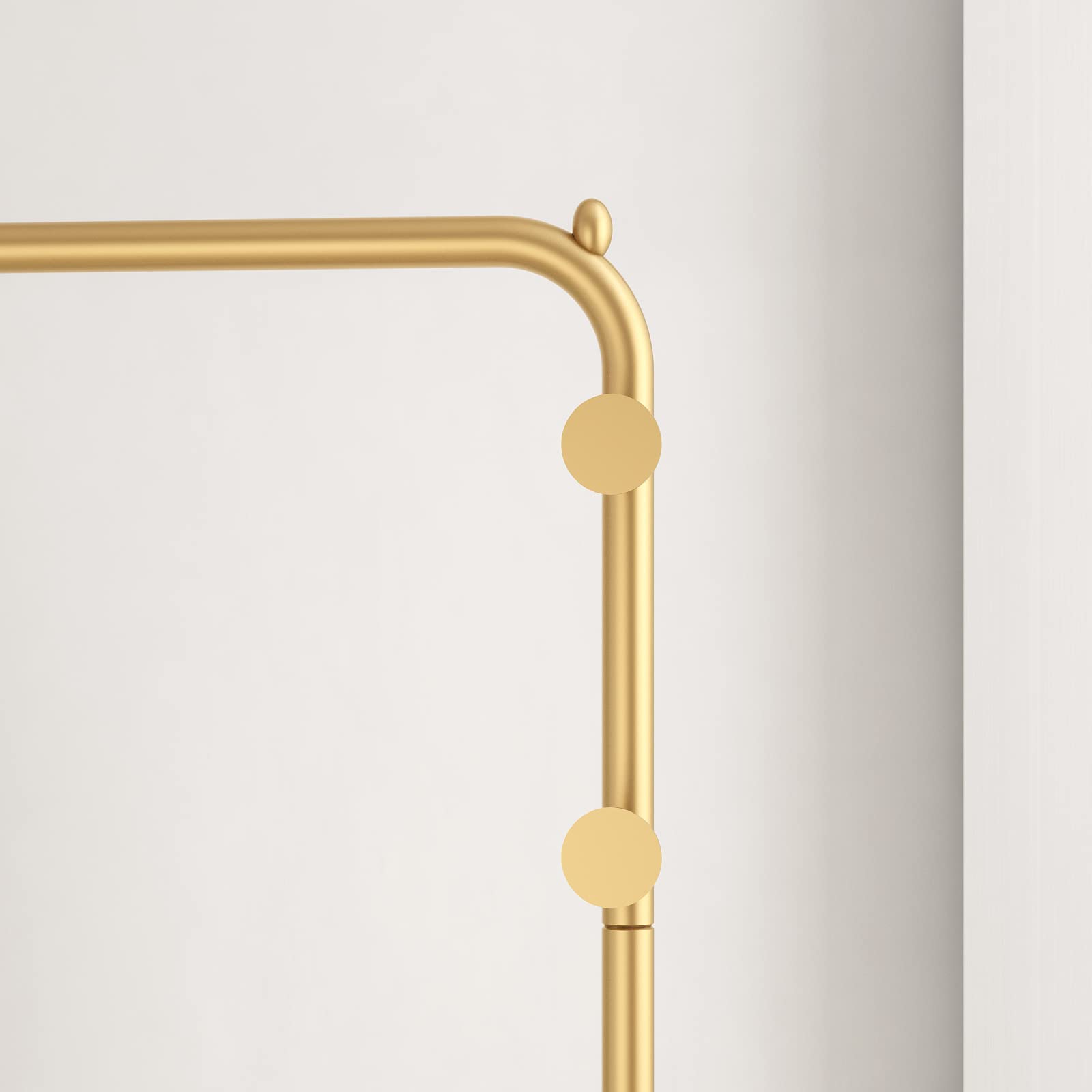 Stylish Gold Clothing Rack with Marble Shelf - Modern Boutique Display Stand for Hanging Clothes | Perfect for Entryway, Hallway, Office or Bedroom Organization & Decor