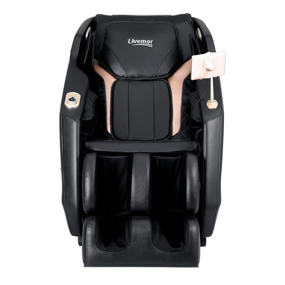 Livemor Electric Massage Chair with Full Body Recliner - Shiatsu Massage for Back, Neck & Legs - Perfect for Home, Office & Relaxation Therapy