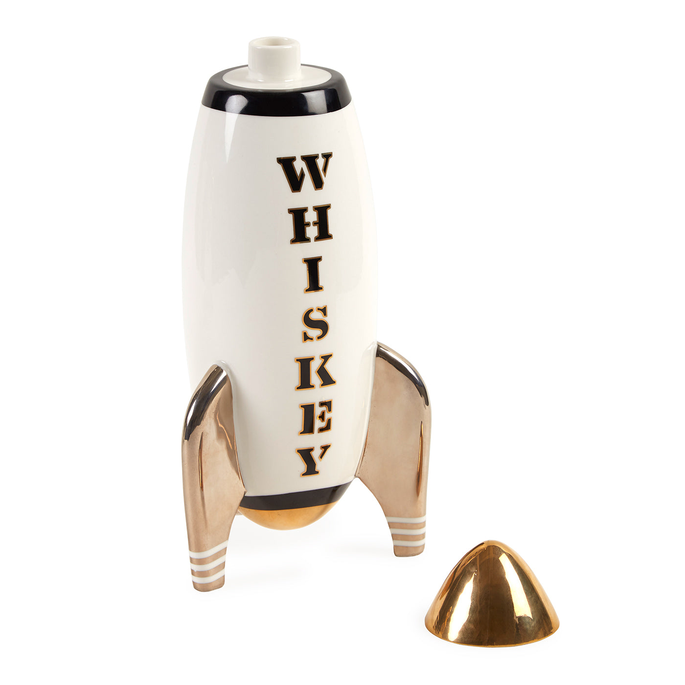Premium Rocket-Shaped Whiskey Decanter Set - Elegant Glass Carafe with Stand for Bourbon, Scotch & Liquor - Perfect for Home Bars, Gifts & Special Occasions