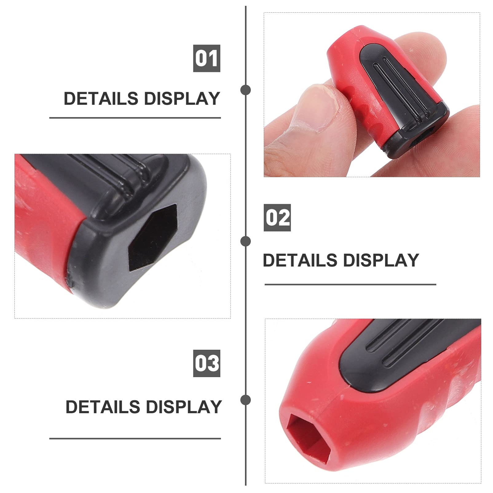 3-Piece Magnetic Screwdriver Bit Holder Ring - Strong Magnetized Catcher for Drive Bits - Ideal for DIY, Woodworking, and Automotive Repair