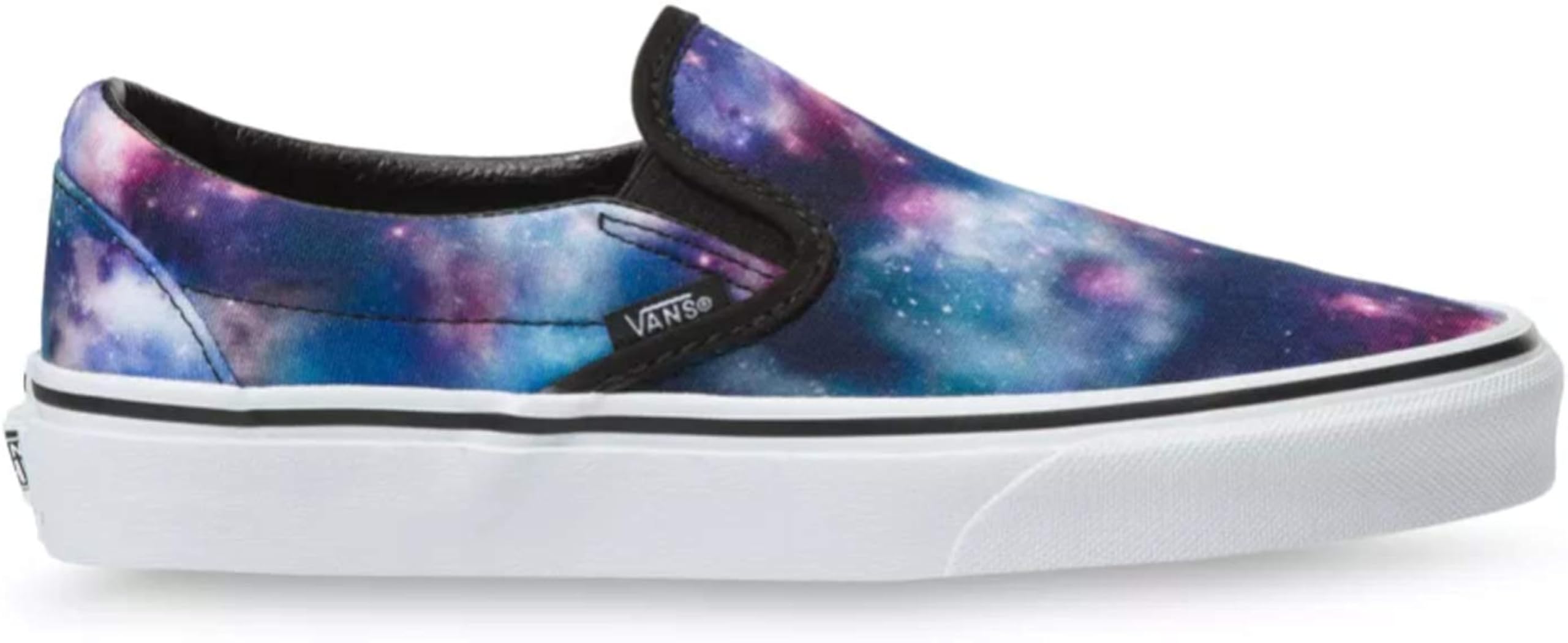 Vans Slip-On Galaxy & White Skate Shoes for Men and Women - Comfortable Sneakers for Skateboarding, Casual Wear & Street Fashion