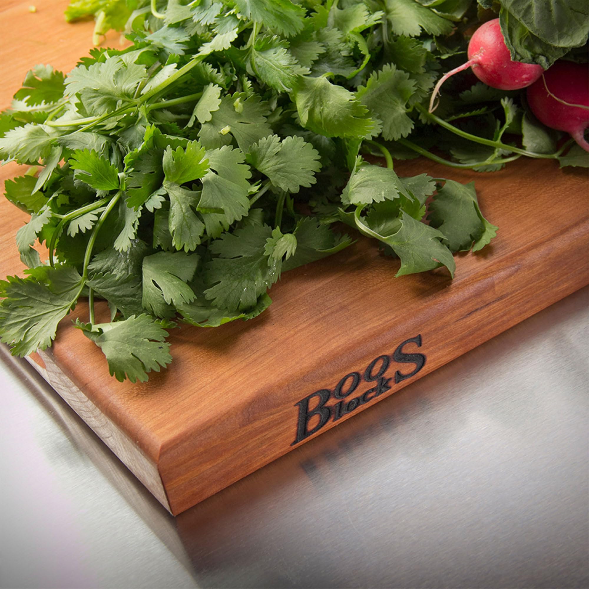 John Boos Block R-Board Reversible Wood Cutting Board - 24x18x1.5 Inch Cherry Wood - Premium Kitchen Cutting Board for Chefs & Home Cooking - Perfect for Meat, Vegetables & Food Prep