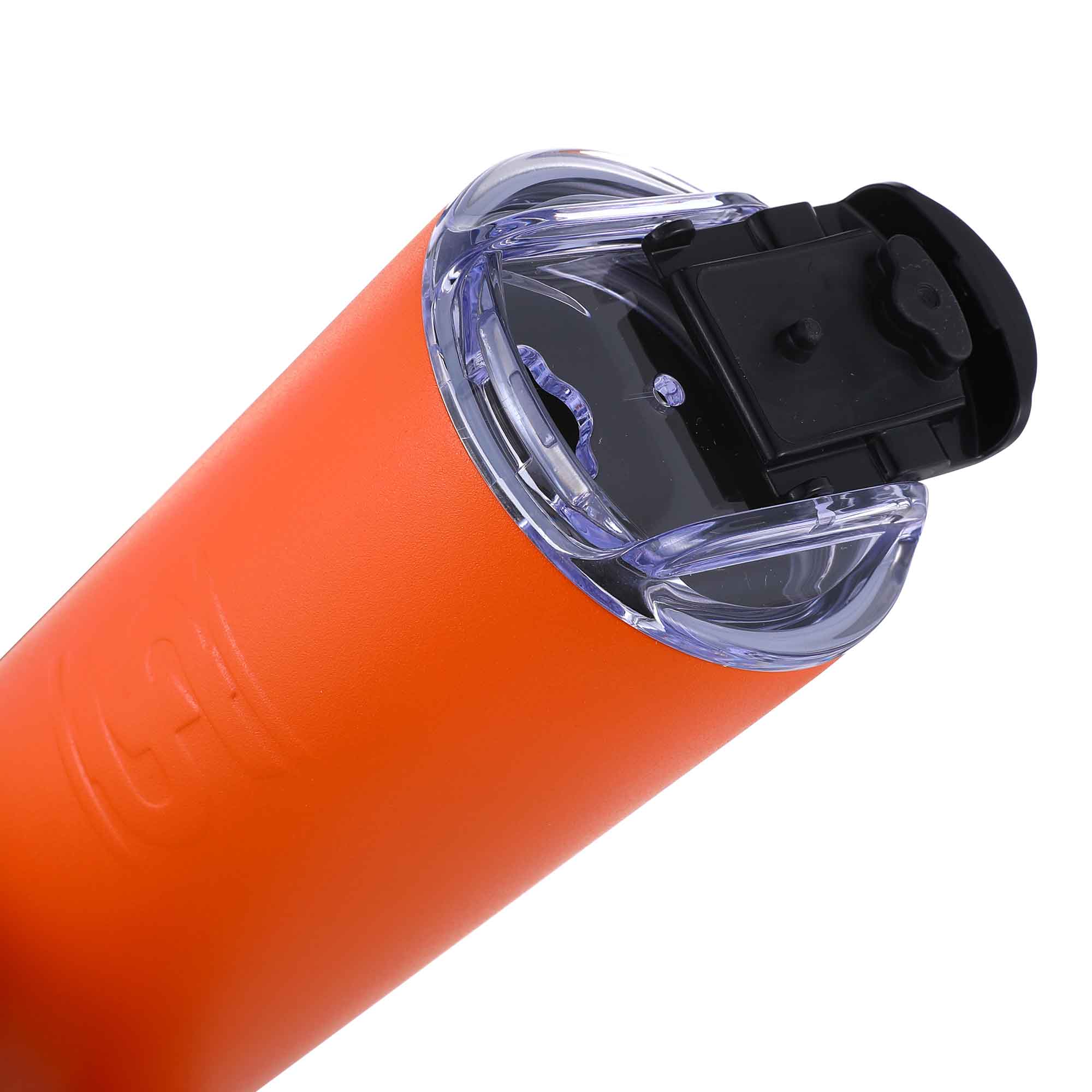 20oz Skinny Tumbler with Lid and Straw - Insulated Stainless Steel Orange Tumbler Cup for Hot & Cold Drinks - Perfect for Office, Gym, Travel and Outdoor Activities