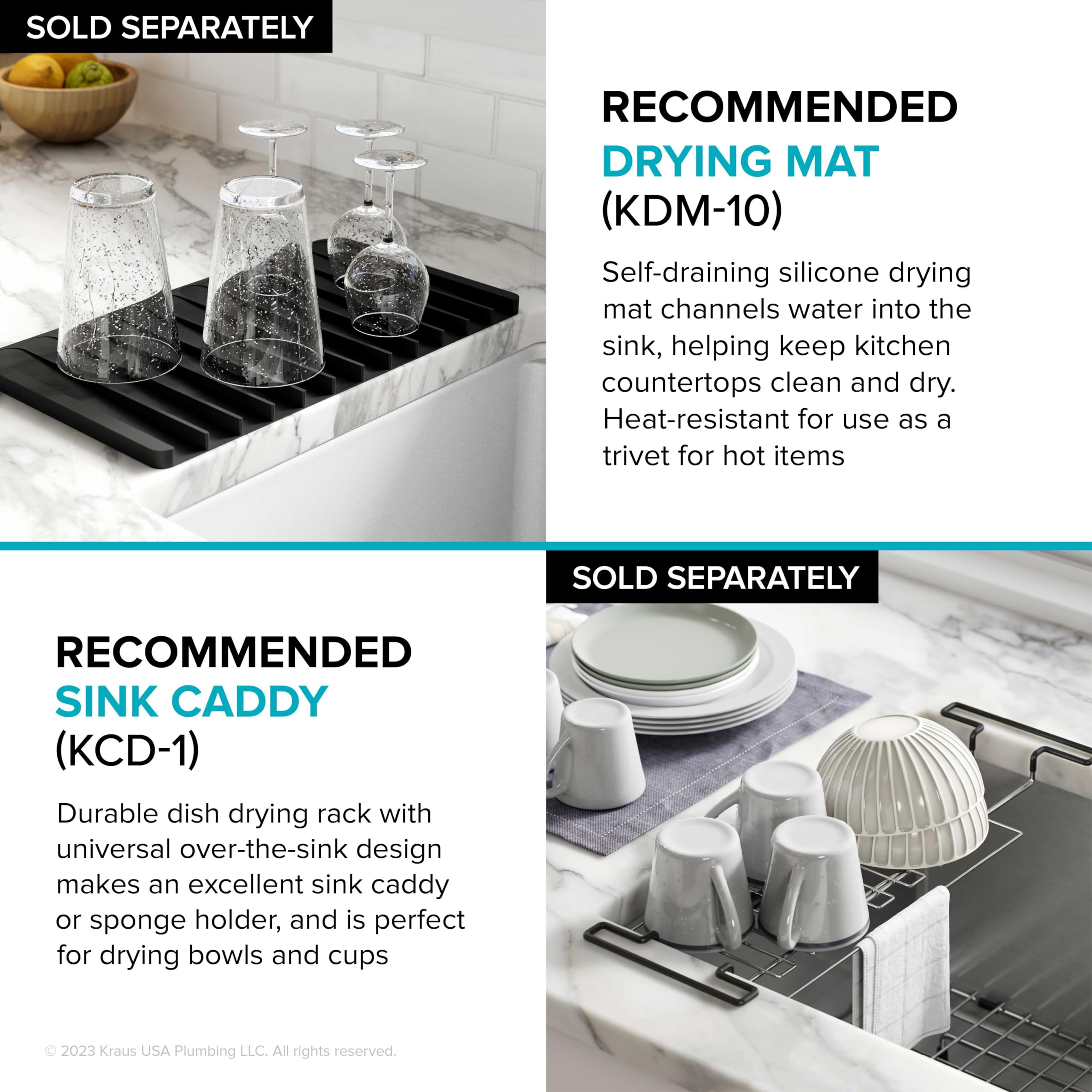 KRAUS Kore 36-Inch Undermount Workstation Single Bowl Kitchen Sink - 16 Gauge Stainless Steel with Accessories (KWU110-36) - Perfect for Modern Kitchens & Food Prep Stations