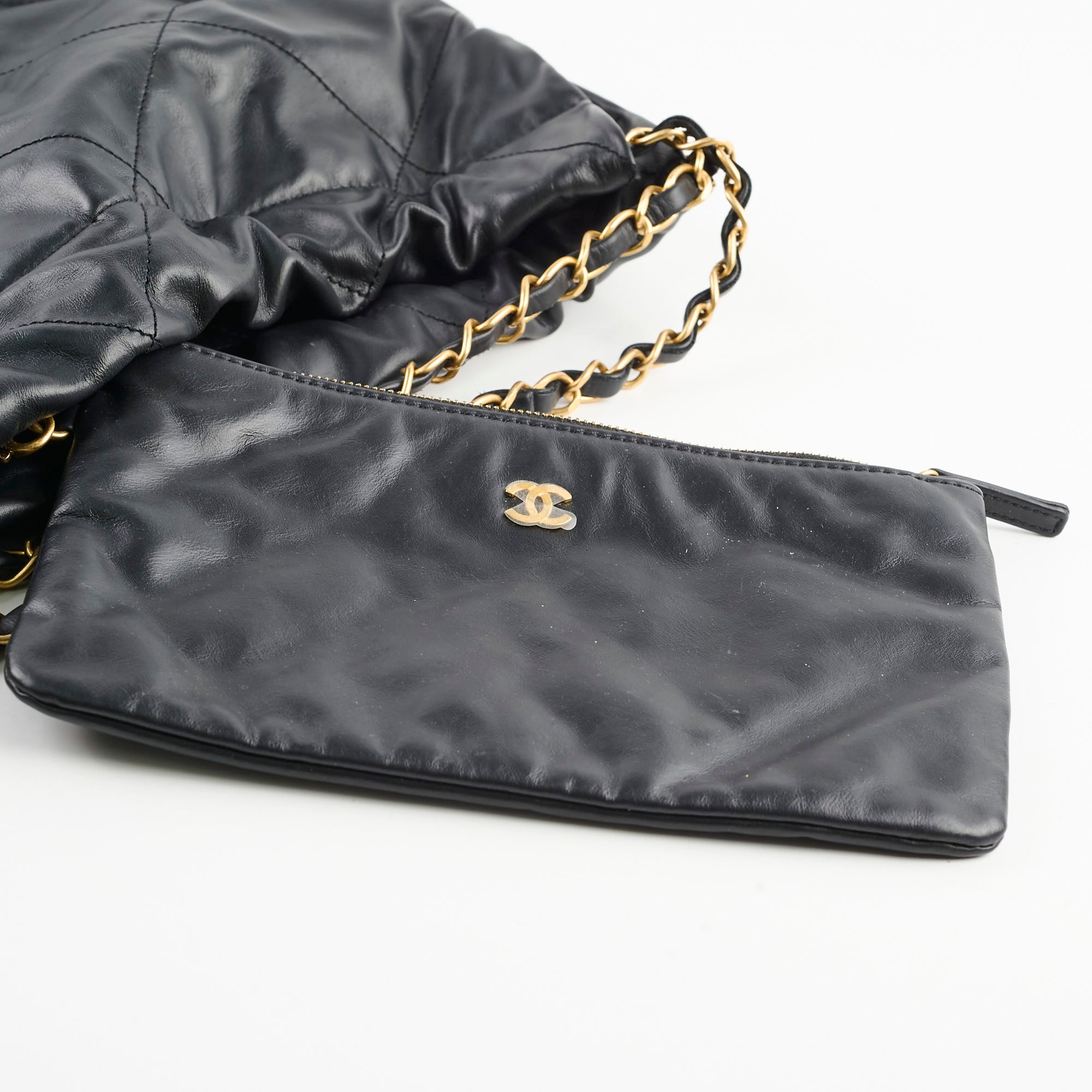 Authentic Chanel Medium 22 Bag in Black with Microchip - Luxury Designer Handbag for Women | Perfect for Evening Events, Date Nights & Special Occasions