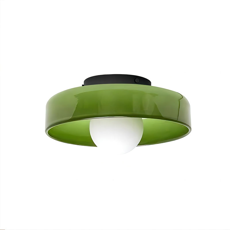 Modern Disc Orb Ceiling Lamp - Sleek Round LED Light Fixture for Living Room, Bedroom, or Dining Room - Energy-Efficient Indoor Lighting Solution