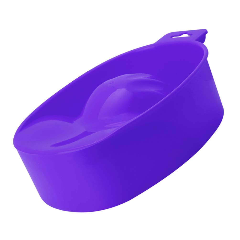 1pc Purple Nail Soaking Bowl for Gel Polish Removal - Rectangle Nail Spa Tray for Manicure, Hand Soaking & Nail Art - Perfect for Home Nail Care & Professional Salon Use