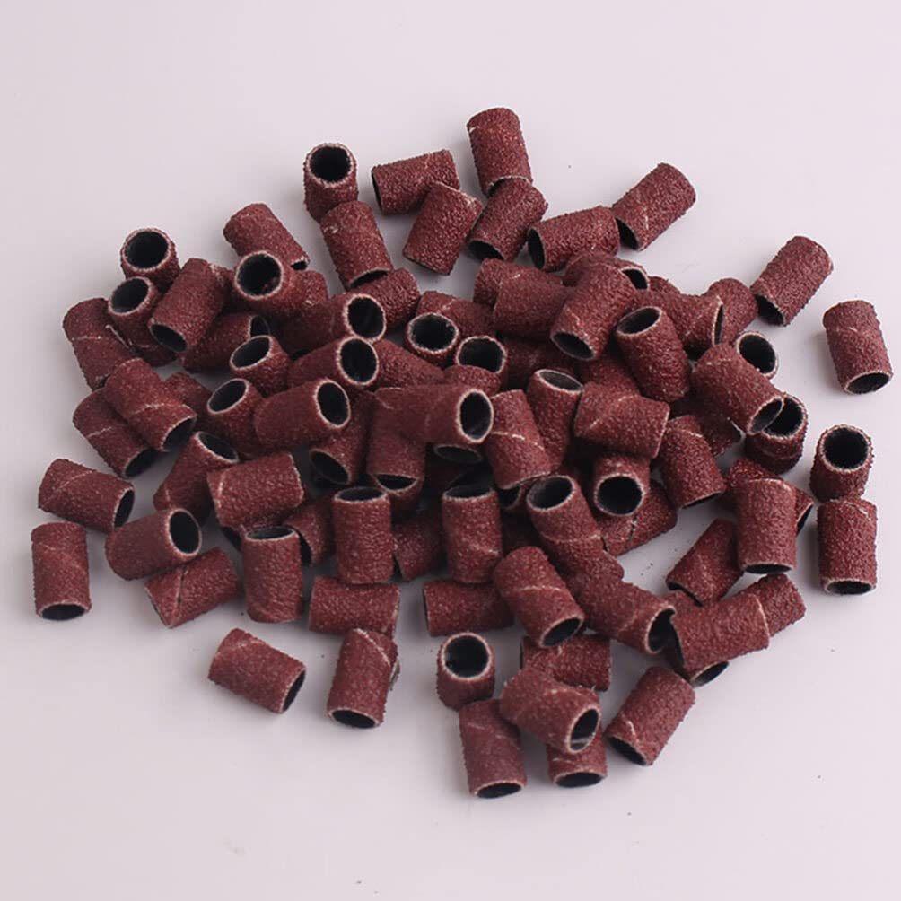 200 Pcs Manicure Pedicure Sanding Bands for Electric Nail Drill - Nail Files & Sanding Rings for Acrylic Nails, Toenails & Nail Art - Professional Salon & Home Nail Care Kit