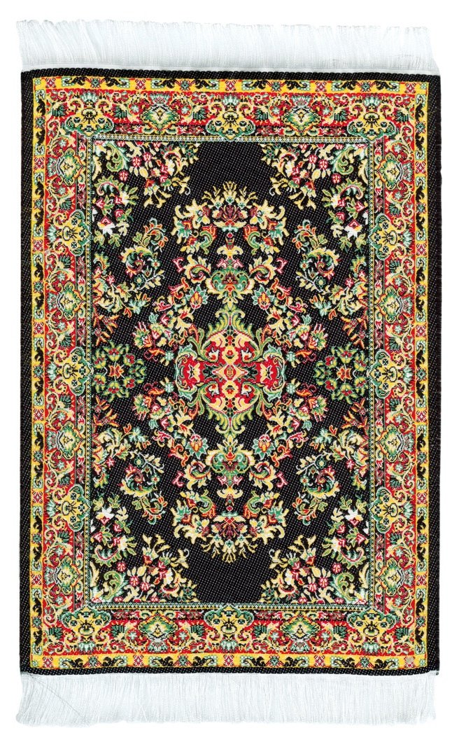 Authentic Oriental Carpet Mouse Pad - Handwoven Isfahan Design Persian Rug Style - Perfect for Office, Gaming & Home Decor