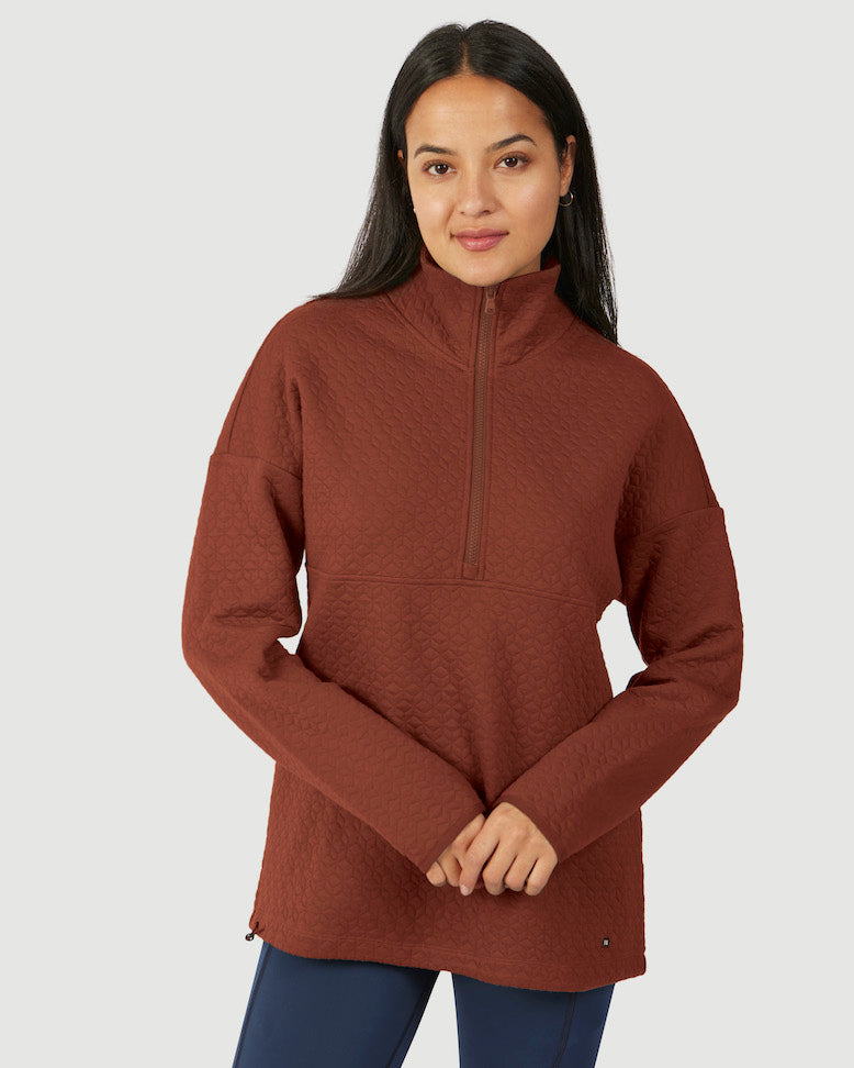 Haut Long Inga Long Zip Top Women's Fashion Hoodie - Perfect for Casual Wear, Gym, and Outdoor Activities
