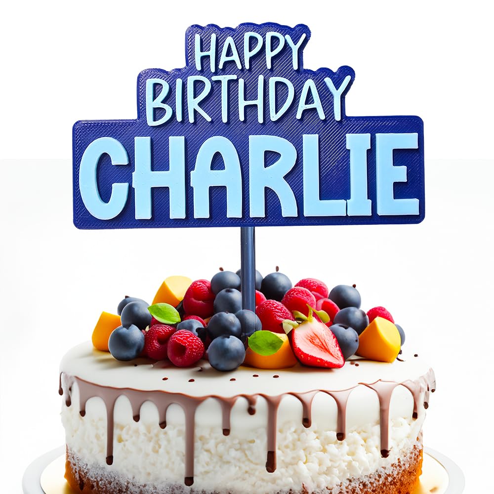 Custom Cake Topper with Name - Personalized Wedding, Birthday & Anniversary Cake Decorations - Perfect for Celebrations & Special Occasions