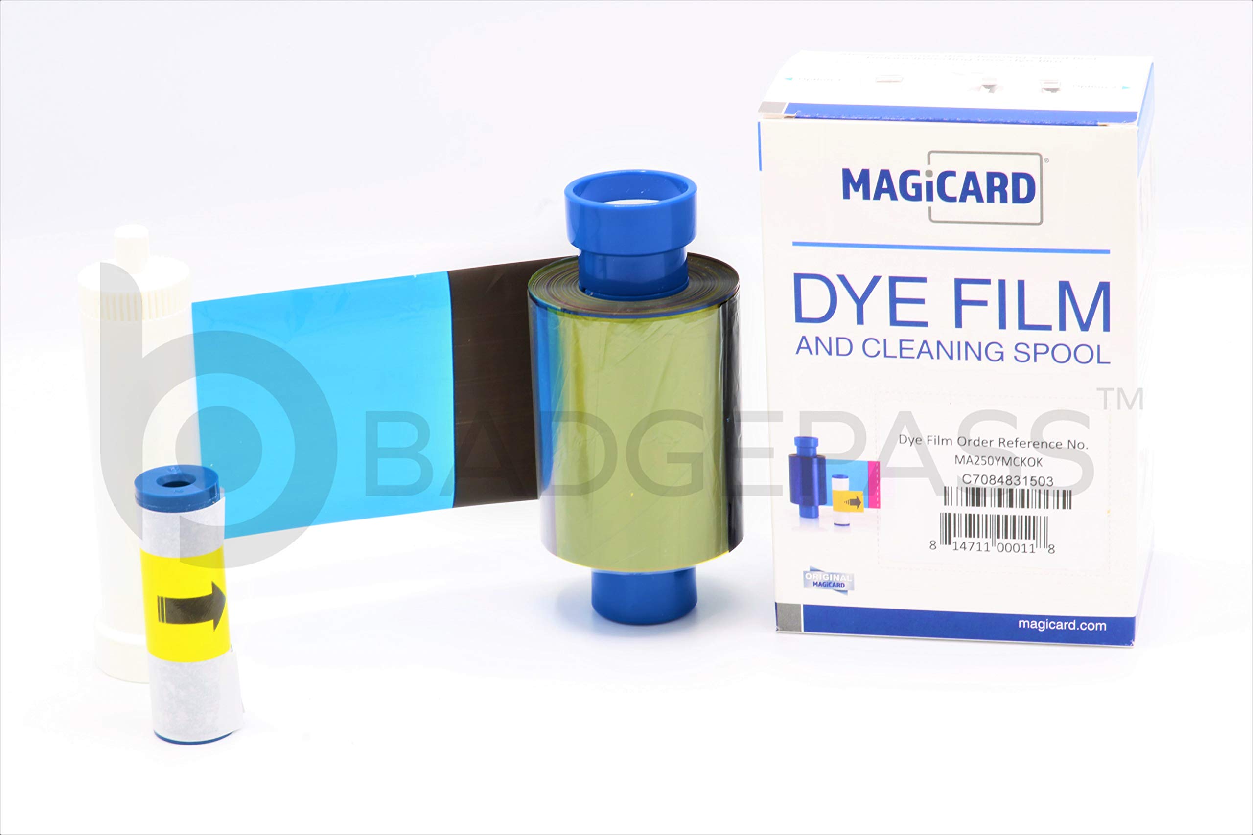 Magicard MA250YMCKOK Color Ribbon Kit (YMCKOK, 250 Prints) for Enduro & Rio Pro Series Card Printers - OEM Direct - Ideal for ID Badge Printing & Secure Access Cards