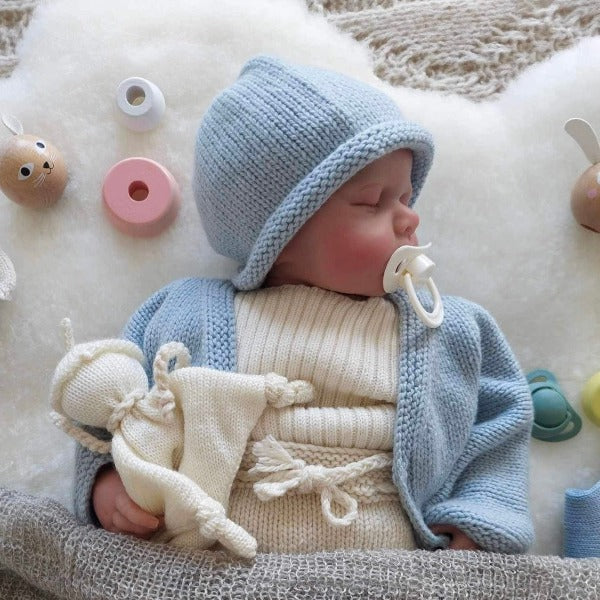 Adorable Baby Cardigan and Beanie Set - Soft Knit Newborn Winter Outfit for Boys & Girls | Perfect for Photoshoots, Holidays & Outdoor Adventures